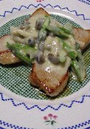 豚ヒレ肉のアスパラクリームソース-レシピのメイン写真