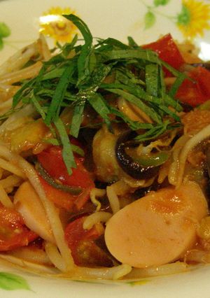 梅酒に合う夏野菜のラー油炒め-レシピのメイン写真