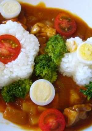 お花ごはんのカレー-レシピのメイン写真