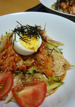 夏にぴったり！！そうめんで辛うまビビン麺-レシピのメイン写真