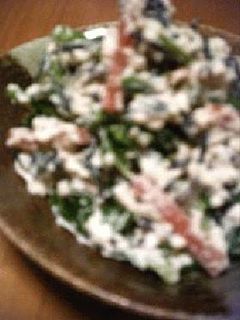ほうれん草+ひじきの白和え-レシピのメイン写真