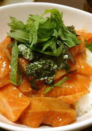 和風サーモン丼-レシピのメイン写真