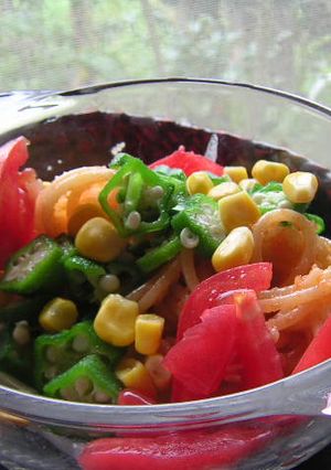 夏野菜パスタサラダ-レシピのメイン写真