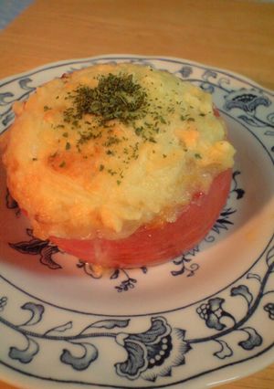 簡単ウマウマ♪トマトのまるごとグラタン-レシピのメイン写真