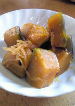 カボチャの煮物,はちみつショウガ風味-レシピのメイン写真