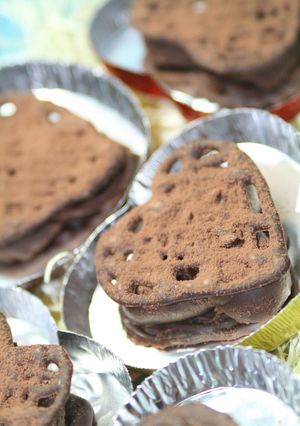 可愛いハートの生チョコサンド-レシピのメイン写真