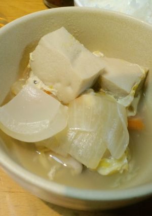 高野豆腐の卵とじ　野菜たくさん-レシピのメイン写真
