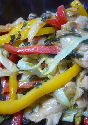 豚肉と彩り野菜の梅味噌炒め-レシピのメイン写真