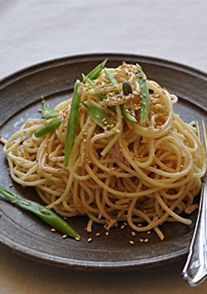 いんげんの胡麻和えパスタ-レシピのメイン写真