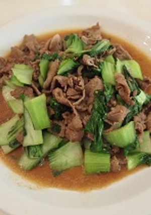 牛肉とチンゲン菜の炒め物-レシピのメイン写真