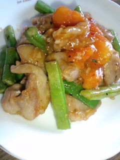 鶏とインゲンのエスニック風炒め-レシピのメイン写真