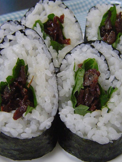 大葉が香る、佃煮(あさり)の「のり巻き」-レシピのメイン写真