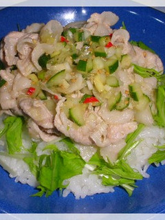 ♪ゆで豚のねぎ塩たれ丼♪-レシピのメイン写真