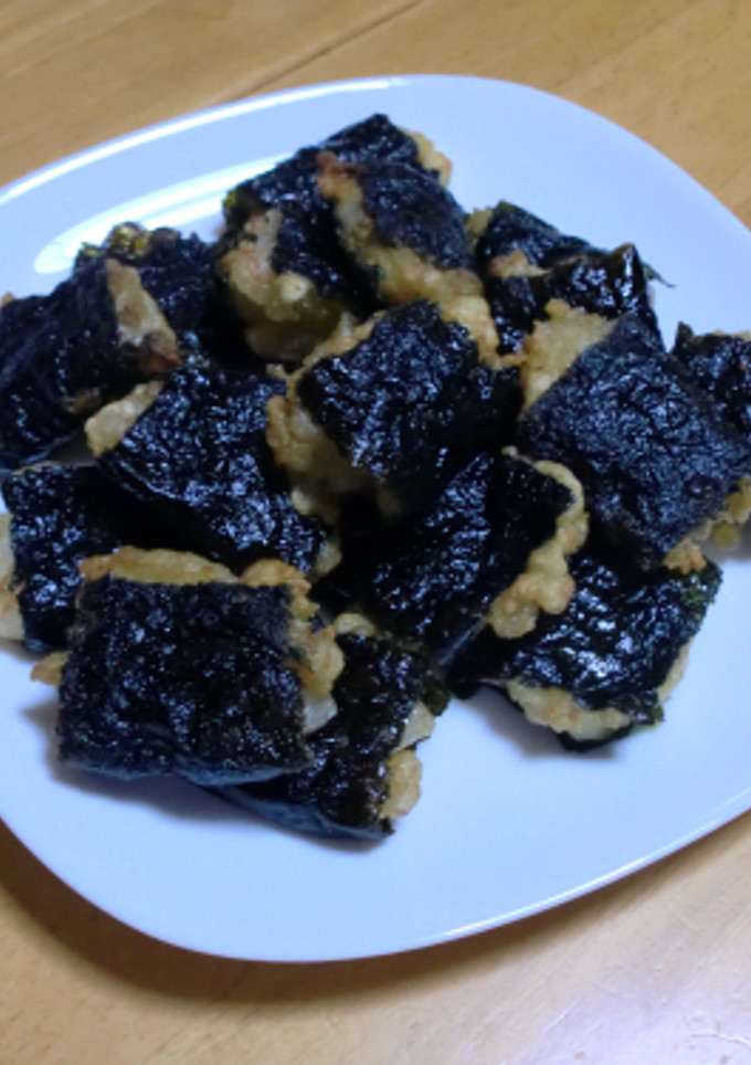 エビはんぺんの海苔の挟み焼き-レシピのメイン写真