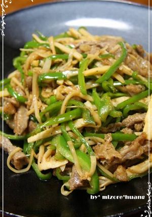 台湾創作料理★黒胡椒風味チンジャオロース-レシピのメイン写真