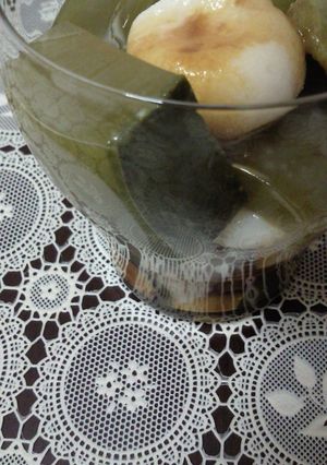 抹茶寒天～コーヒーシロップをかけて-レシピのメイン写真