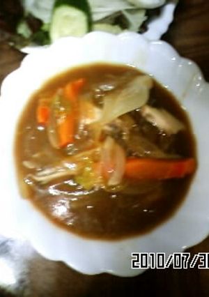 ♥舞茸入りカレースープ-レシピのメイン写真