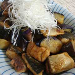 รูปของ さばとナスのコロコロしょうが焼き