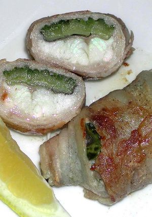 白身魚とゴーヤの豚バラ包みレモン焼き-レシピのメイン写真