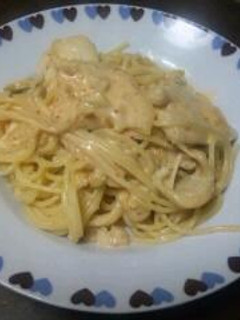 鶏キムチーズのオイマヨパスタ-レシピのメイン写真