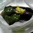 なすとピーマンの包み煮浸し
