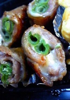 豚肉のインゲンチーズロール-レシピのメイン写真