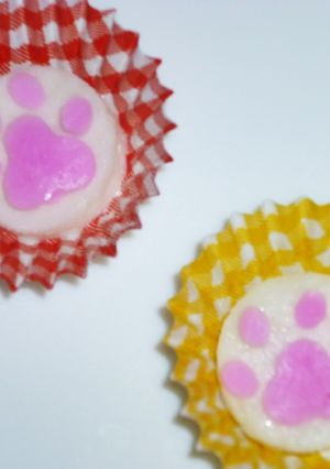 野菜の抜き型で 犬・猫の手(肉球)?-レシピのメイン写真