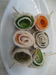 冷豚しゃぶしゃぶのくるくる野菜巻き☆-レシピのメイン写真