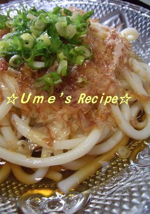 ジュワ♪カリッ！ごま油で美味しい冷うどん-レシピのメイン写真