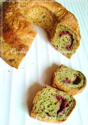 GOPAN✰米パン 緑茶と小豆のクグロフ風 ♬-レシピのメイン写真