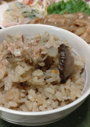 ✧いぶりがっこ入りシンプル炊き込みご飯✧-レシピのメイン写真
