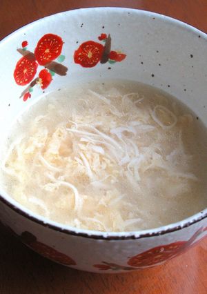 【 細切り豆腐のかきたま生姜スープ 〗-レシピのメイン写真