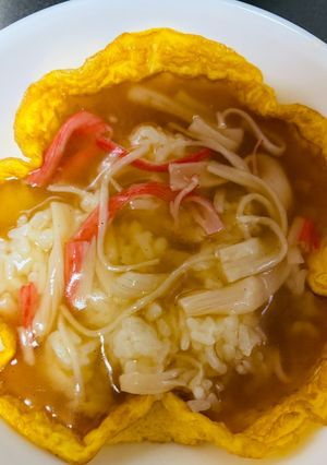 逆!天津飯 簡単でかわいい花型天津飯-レシピのメイン写真