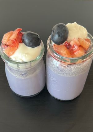 ブルーベリーのミルクプリン🫐-レシピのメイン写真