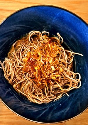 長ネギニンニク生姜タレの蕎麦-レシピのメイン写真