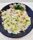 塩麹で作るレタス♬チャーシューチャーハン
