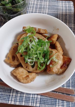 れんこんとささみのマヨ照り焼き-レシピのメイン写真