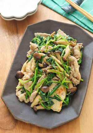 コク旨♡豚肉とほうれん草のオイスター炒め-レシピのメイン写真