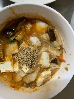 クリーミーピリ辛焼肉味豆腐入ナムル風炒煮-レシピのメイン写真