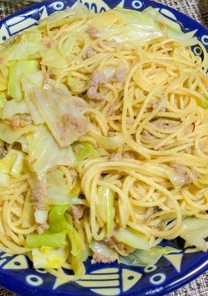 キャベツとツナのにんにく和風パスタ🧡🍀-レシピのメイン写真