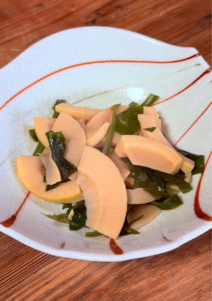 たけのこと生わかめのやさしい煮物-レシピのメイン写真