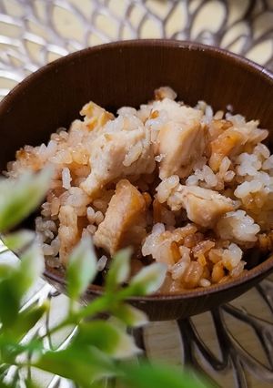 鶏むね肉の節約炊き込みご飯-レシピのメイン写真