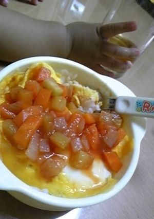 離乳食完了期＊オムライス(野菜ソース-レシピのメイン写真