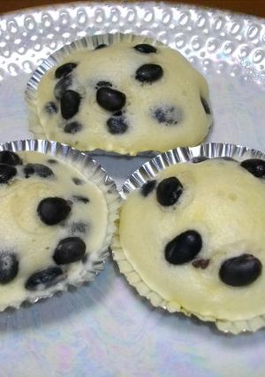 蒸し器で簡単蒸しパン　黒豆入り-レシピのメイン写真