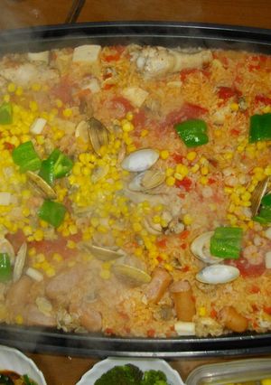 ホットプレートで簡単パエリア-レシピのメイン写真