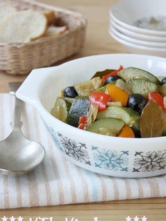 夏野菜とオリーブのオイル煮-レシピのメイン写真
