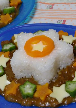子供と作った、星カレー-レシピのメイン写真