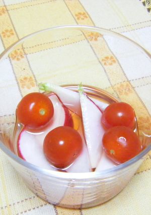 ★ラデッシュ＆トマトのサワー漬け★-レシピのメイン写真