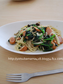 簡単♪ウインナーとホウレン草のパスタ-レシピのメイン写真