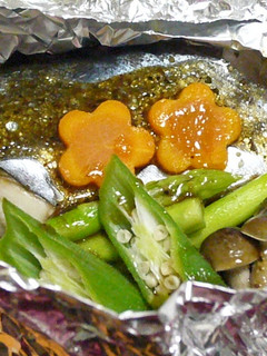 さわらと夏野菜のホイル焼き( ´ー`)ノ-レシピのメイン写真